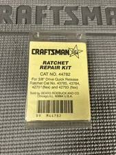 NOS Sears Craftsman USA Ratchet Repair Kit 44782 For 42791 42793 43785 43784 New