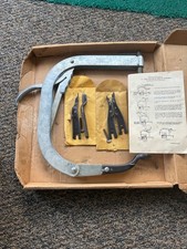 Vintage Usa Made D Vt-10 Heavy Manual Valve Spring Compressor W 3 Sets Of Jaws