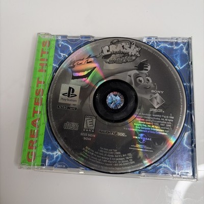 Crash Bandicoot Warped PS1 PlayStation Greatest Hits Tested -- No Cover Art
