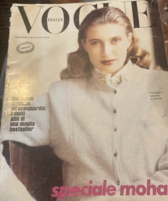 Vogue Italia Sept 1986 #438 Suppl Alison Cohn /Mark Bugzester  Mohair  Couture 