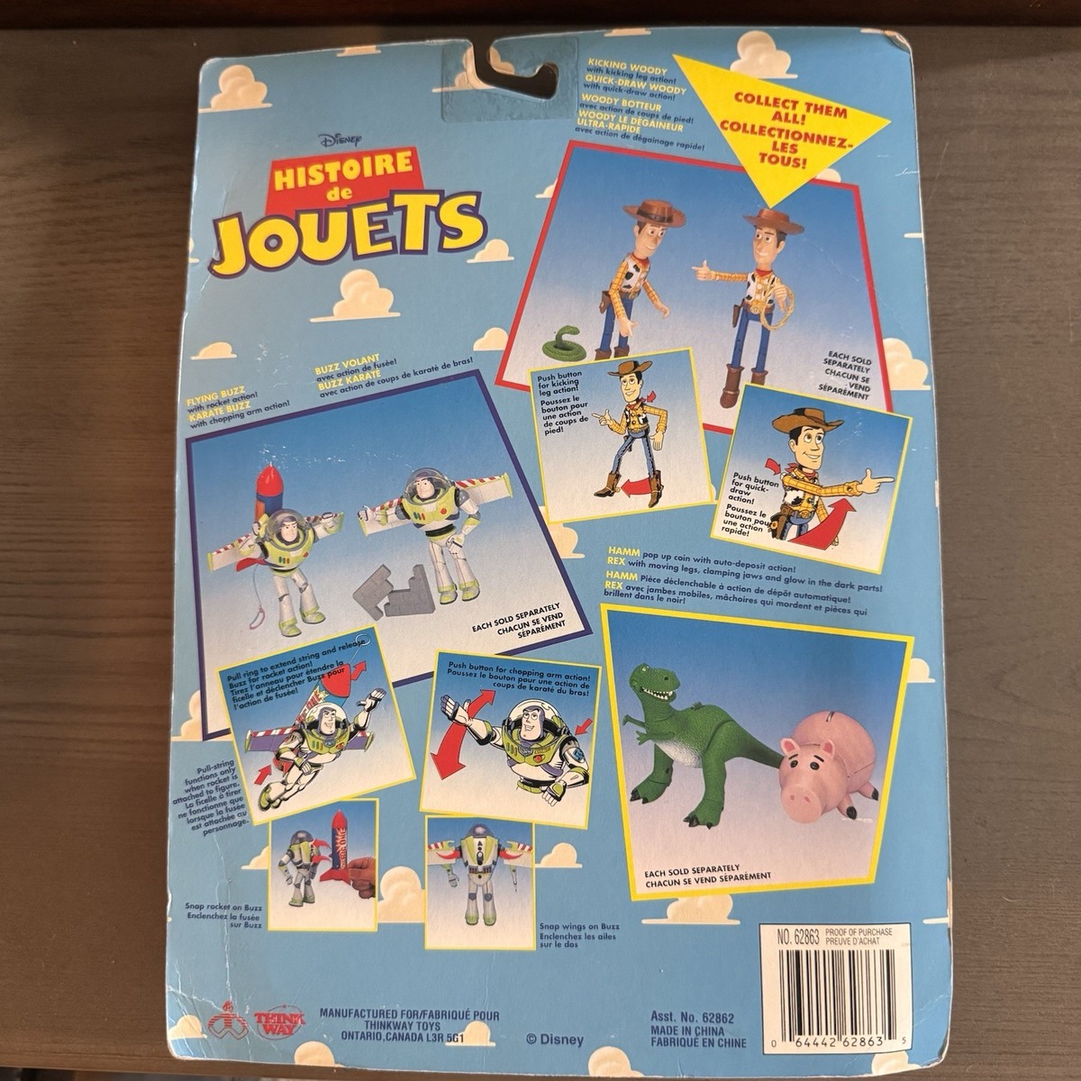 Disney Toy Story Kicking Woody Action Figure Thinkway Toys New