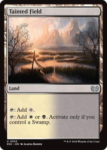 Tainted Field (302) Duskmourn: House of Horror Commander