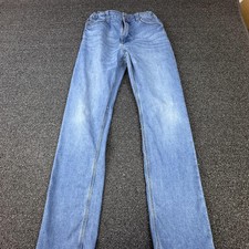Wrangler Indigood Jeans 16 Blue Straight Leg Adjustable Waist Denim Youth