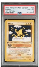 Pokemon 2000 prima edizione Neo Genesis Elekid PSA 8