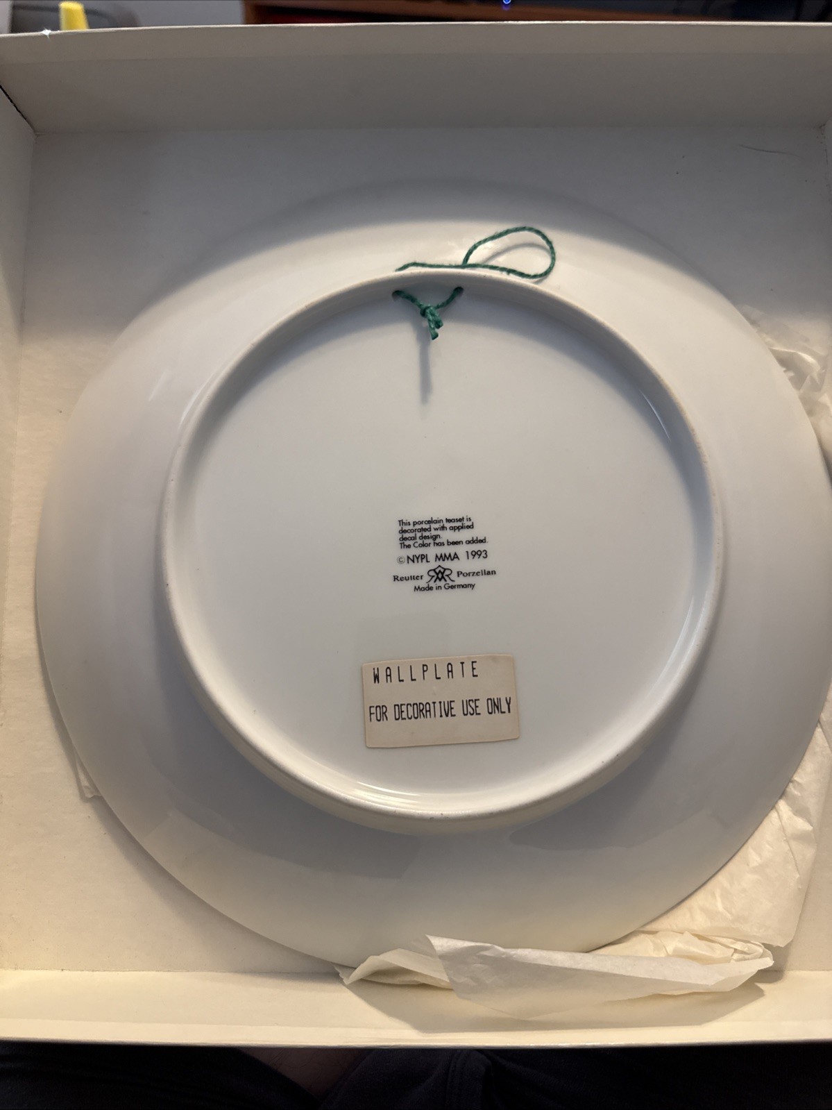 Reutter Porzellan Germany Alice in Wonderland Large Wall Plate 11.5" Vintage Art