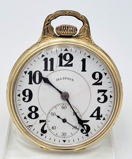 Lote de relojes de bolsillo especiales Illinois Railroad 23J grado Sangamo 1925. H736