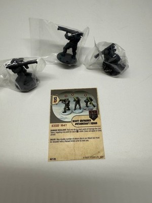 Dust Tactics 1947 Studio, PRIMED Axis Heavy Grenadier Anti-Aircraft Squad/No box