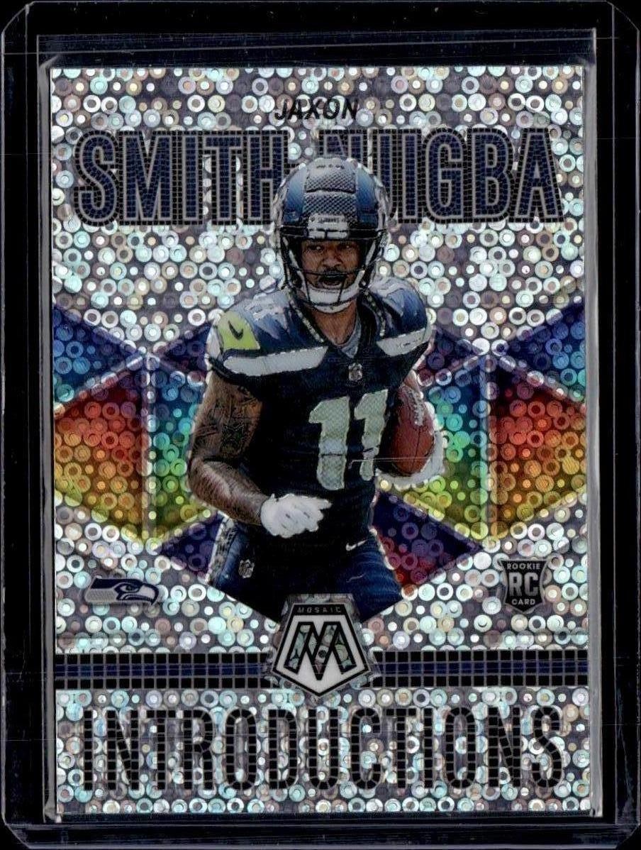 2023 Panini Mosaic #I-7 Jaxon Smith-Njigba Introductions No Huddle Silver