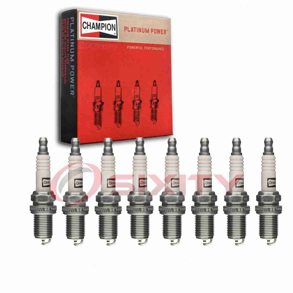 8 pc Champion Platinum Spark Plugs for 2007-2011 Audi A6 Quattro 4.2L V8 wo