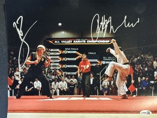 Ralph Macchio William Zabka Signed 11x14 Karate Kid Photo AUTO JSA