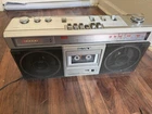 1980 Vintage Sony CFS-V2 Stereo Cassette Recorder  Boombox AM FM Radio Aux Nice