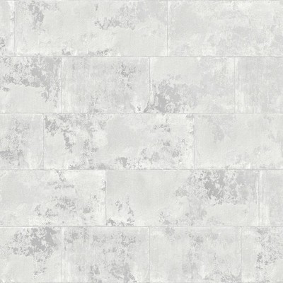 Beton Ziegel Optik Tapete Silber Grau Weiß Metallic Stein Industrial