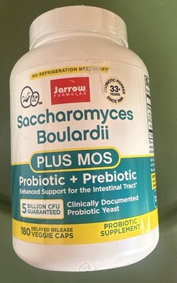 Saccharomyces Boulardii Plus 5 Billion, 180 Delayed Release Caps Exp 2/2028 A5