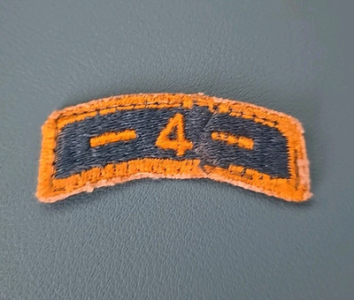 4th Pershing Missile Command Patch Tab-Cut Edge-Snow Back-Off Uniform*
