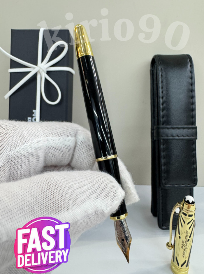 MB Meisterstück The Origin Doué Fountain Pen MONTBLANC w Pouch Gift Set Fast bid