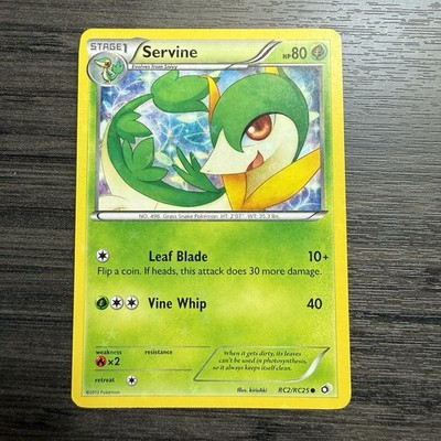 Servine Holo RC2/RC25 Legendary Treasures Radiant Collection LP Pokémon TCG
