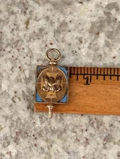 University of Idaho Gold Filled /Enamel Watch Fob / Pendant Ole Miss Monogram