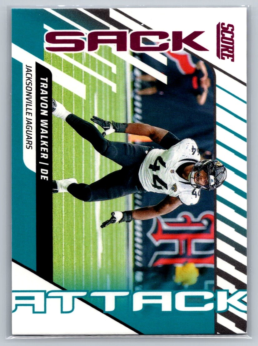 2025 Score #15 Travon Walker Sack Attack Gold