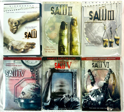 Saw 1-6 Movie Collection DVD Lot of 6 - Horror Movies - NEW
