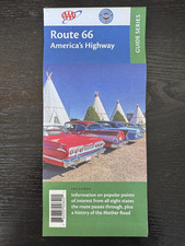 AAA Road Map-The Map of Route 66 American Highway - Guide Series - 2023 CA to IL