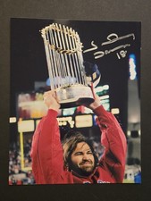 Johnny Damon Red Sox Hand Signed 8x10 Photo Autographed World Series Champions 