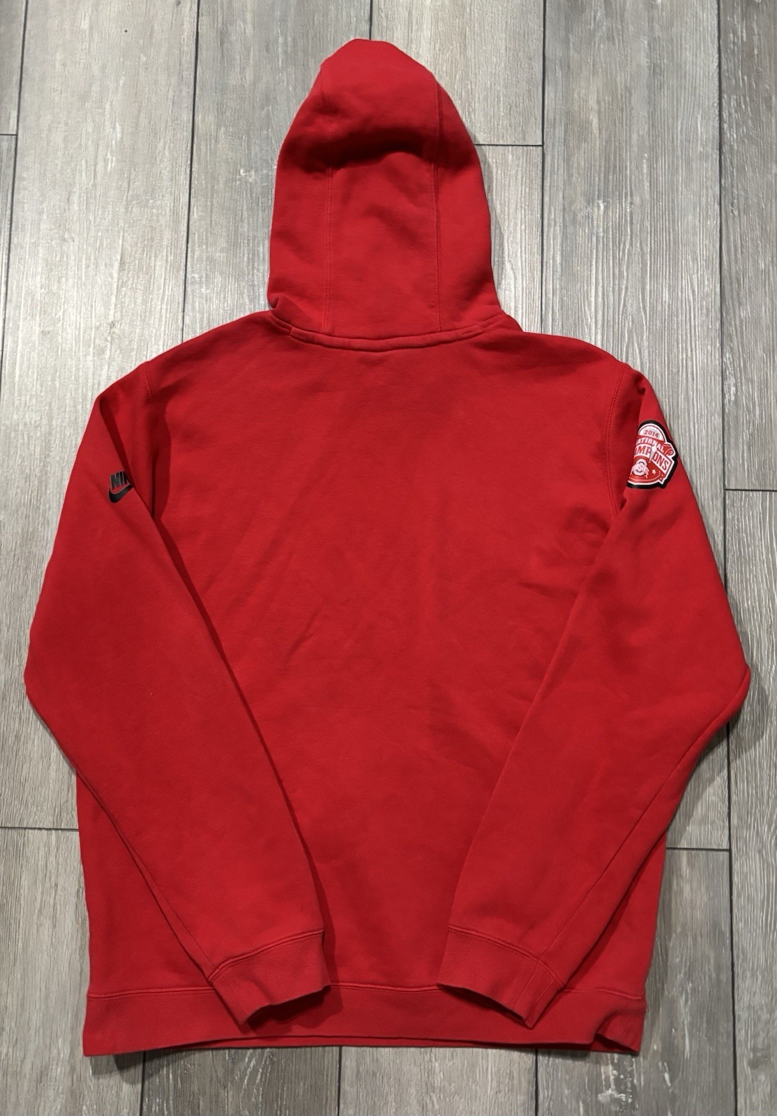 Nike Ohio State Buckeyes 2014 National Champions Hoodie. Mens L. Red. NCAA. thumbnail 6