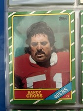 Lot of 6 Randy Cross Football Cards