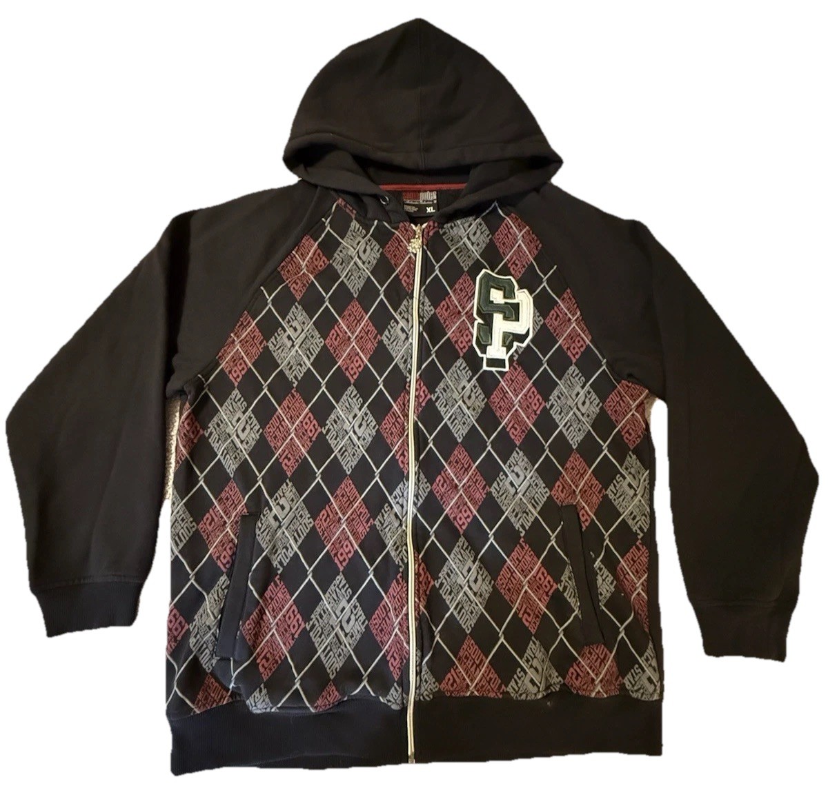 SouthPole Y2K Jesse Pinkman Gauge Fence Wire Zip Up Hoodie Men's