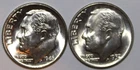 (2) Roosevelt Dimes - 1946D(BU) 1952D(BU) - #0694E FREE SHIPPING