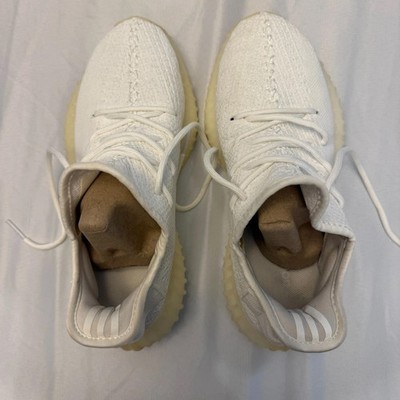 Yeezy Boost 350 V2 Low Cream White Adidas Mens 7.5 Preowned Kanye West  (B1-21)