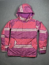 Burton DryRide Youth Girls Large 14-16 Hooded Snowboard Pink Echo Jacket
