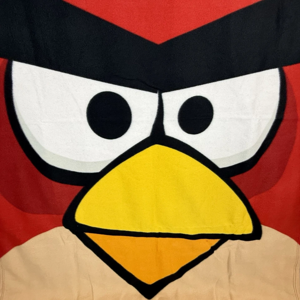 Angry Birds Blanket Polar Fleece Throw 51” X 64” Red by Rovio Entertainment Ltd. - Image 3 of 4