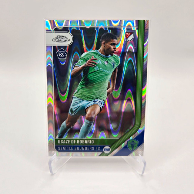 2026 Topps Chrome MLS Osaze De Rosario Seattle Sounders FC Rookie Refractor