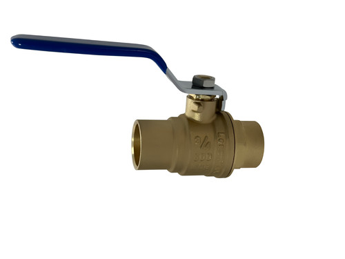 10 Pack XFITTING 3/4" Sweat Ball Valve , Full Port , 600 WOG , 1/4 Turn