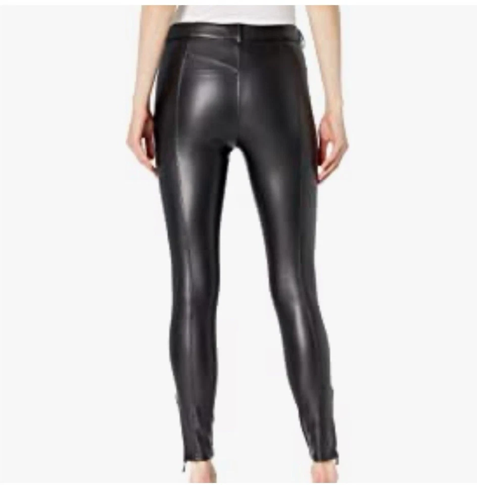 Pantalones ajustados para mujer GUESS Soto PU negros de imitación de cuero talla 0 nuevos con etiquetas Foto 2 de 4