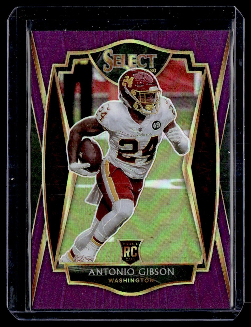 2020 Panini Select Purple Prizm Antonio Gibson 25/75 #172