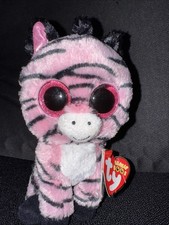 TY Beanie Boos ZOEY the Pink & Black Zebra NWTs 6” - Ships FREE In US