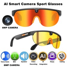 AI Smart Glasses with 4K Ultra-Wide Anti-Shake HD Camera, AI Translation