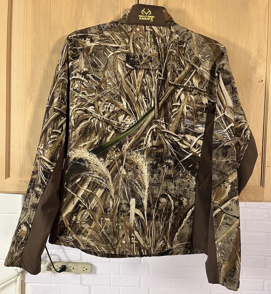 Camo Fleece Jacket Large 42-44 Realtree Max-5 Full Zip Hunting - Image 2 of 4