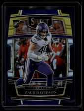 2021 Panini Select #95 Zach Davidson Black and Gold Prizm Die Cut