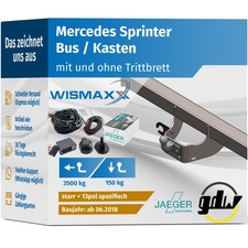 ANHÄNGERKUPPLUNG für Mercedes Sprinter ab 18 starr GDW +13polig ESatz JAEGER SPE ANHÄNGERKUPPLUNG für Mercedes Sprinter ab 18 starr GDW +13polig ESatz JAEGER SPE