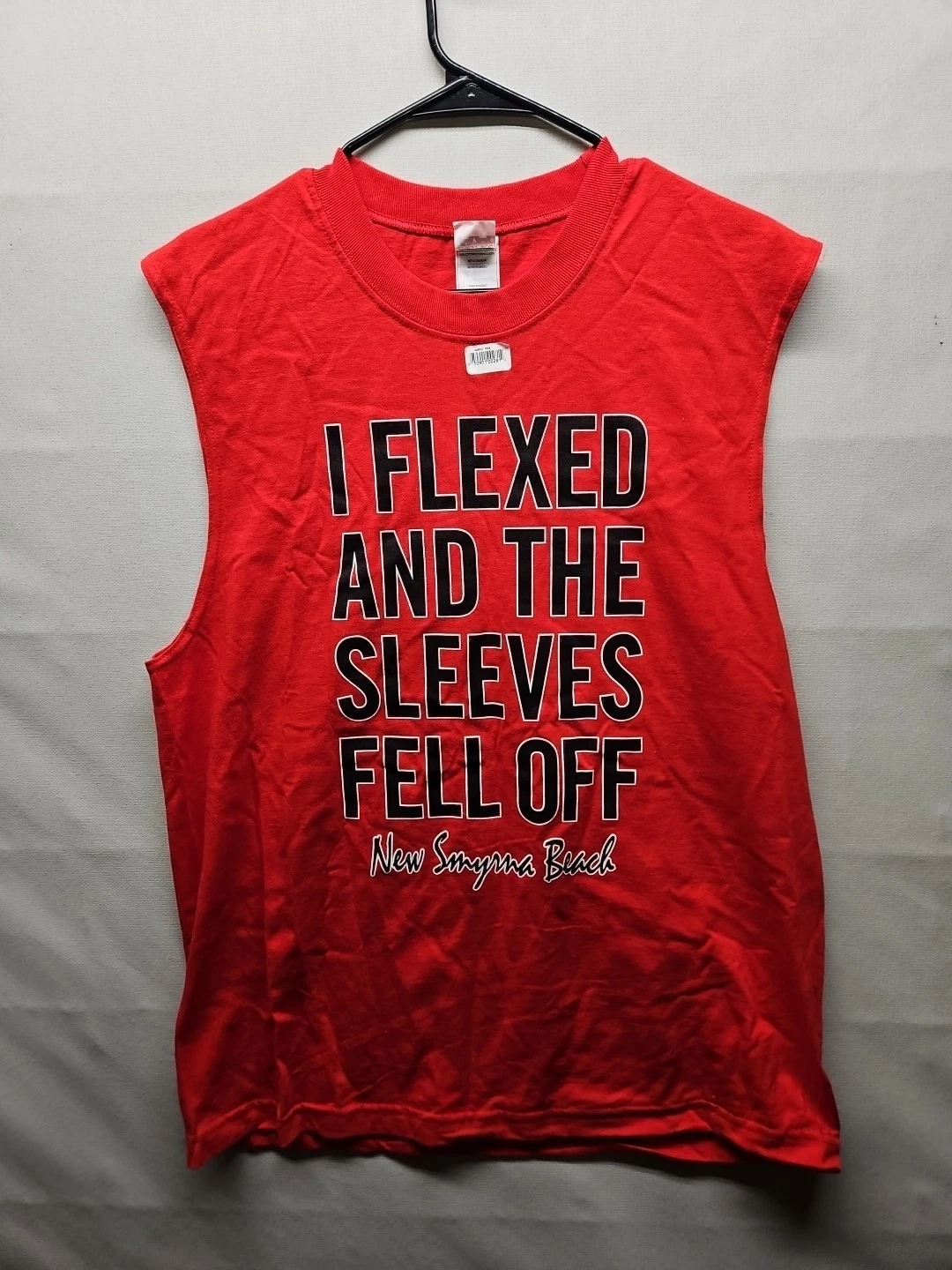 men graphic sleeveless shirt large Muscle Shirt Funny