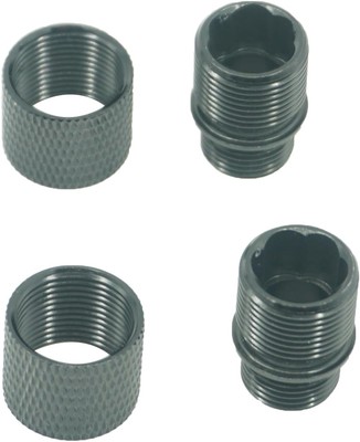 12mm CW - 14mm CCW Extension Tube Tracer Units End Nut Protector black 