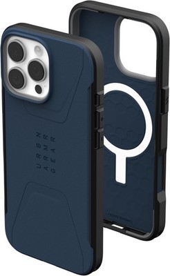 UAG iPhone 16 Pro Case 6,3'' Civilian MagSafe Rugged Slim Shockproof Mallard Blue