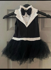 RDC Girls Tuxedo Fancy Dress Dress Black/White Polyester Costume 6 Years