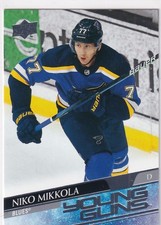 20/21 UD SERIES 2 NIKO MIKKOLA YOUNG GUNS RC SP ROOKIE #470