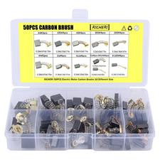 Electric Motor Carbon Brushes 10 Different Sizes for Replacement Repair Power To
