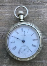 Waltham Mod 1883 Gr. No. 18 Sz 18s Yr 1903 7j Crescent Nickel Swing Open Case