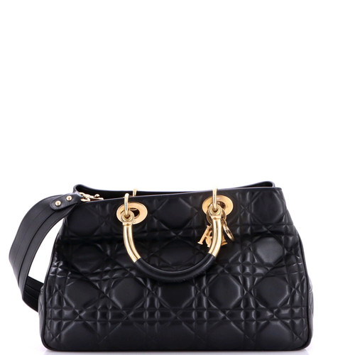 Christian Dior Lady 95.22 Bag Cannage Embossed Leather Large