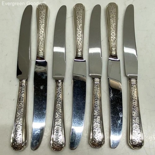 (G) Towle Old Brocade Sterling Silver Handled Dinner Knives 425 Grams